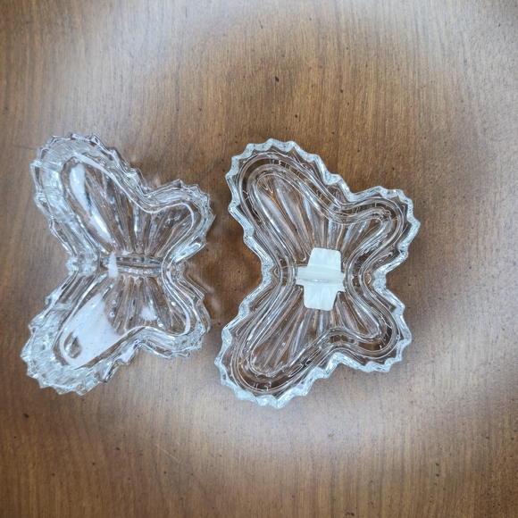 Crystal Butterfly Decorative Trinket Dish Miniature - Picture 7 of 8